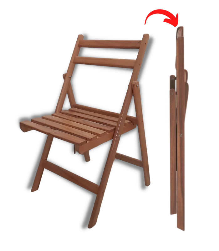 Chaise Pliante Bois Naturel